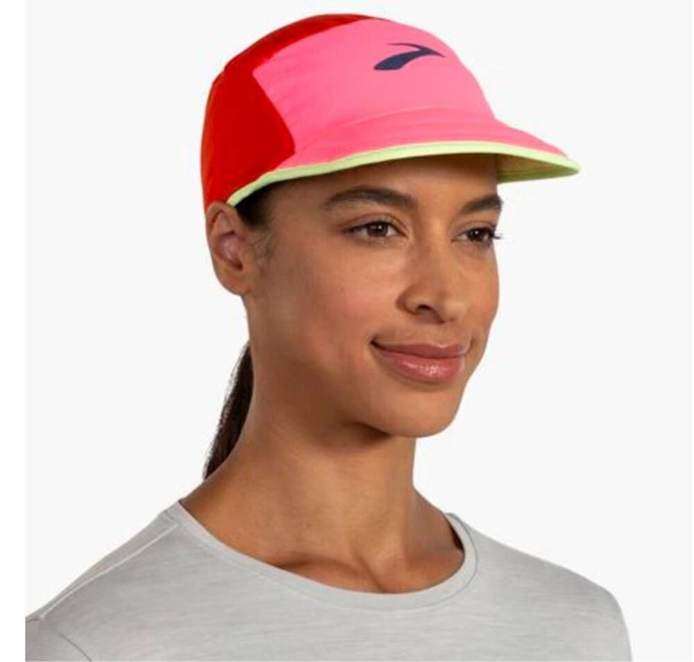 Brooks Lightweight Packable Running Gym Elastic Fit 5 panel Cap, Adult- NWT